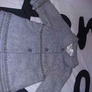 Children place gray jacket 6-12 months